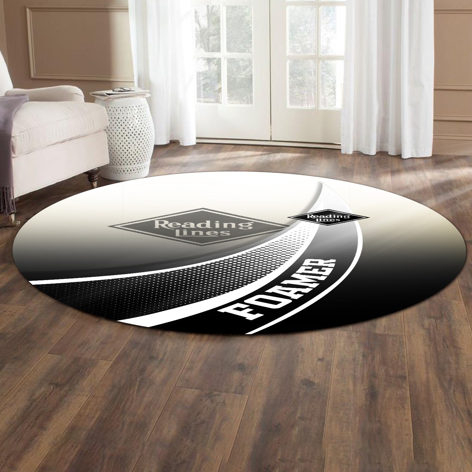 Railspirit Reading Railroad Round Mat Railway-Themed Style Mat Gift Idea For Trainspotter