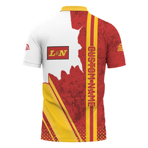 Railspirit Personalized Louisville and Nashville Railroad Polo Shirt L&N All Over Printed Unisex Shirt