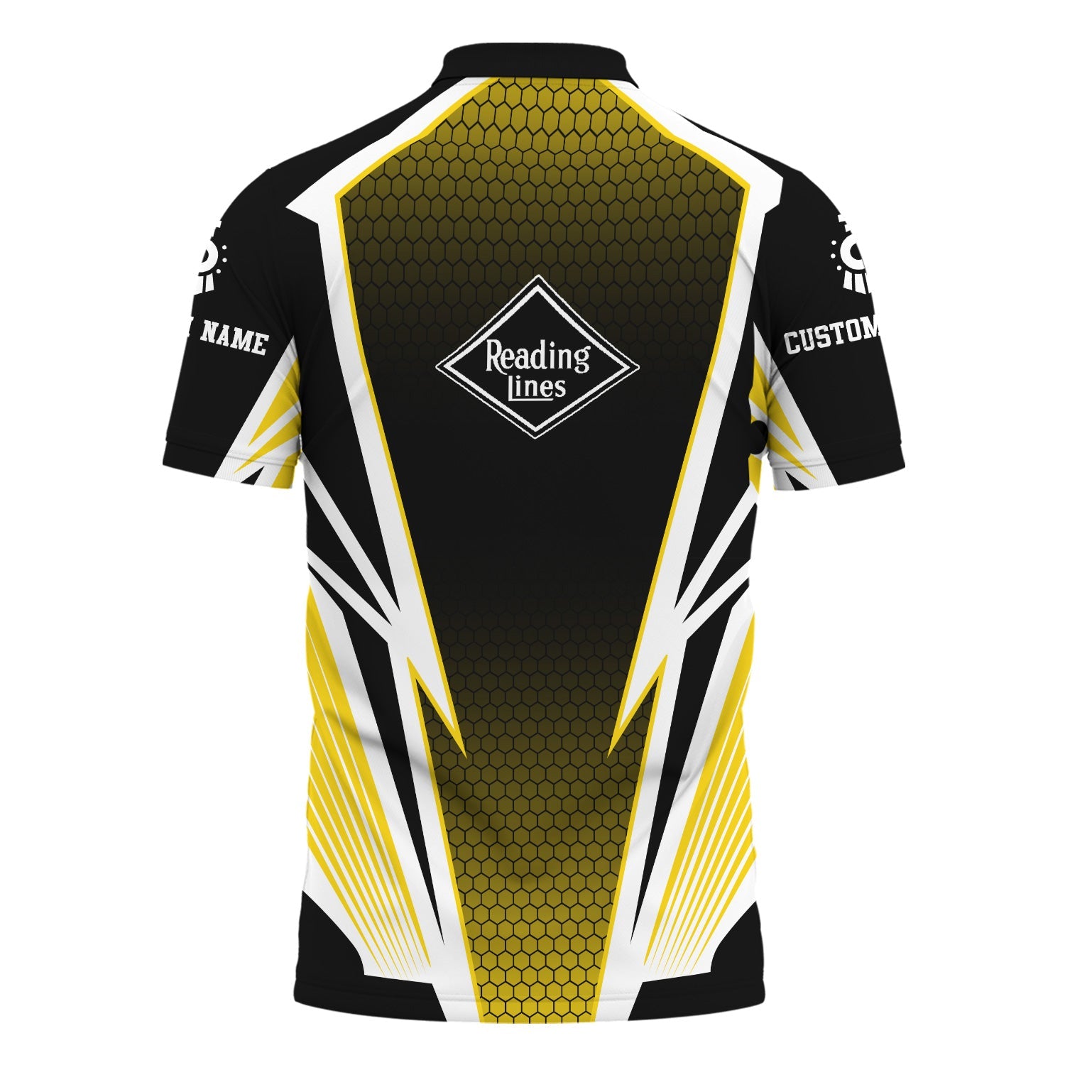 Railspirit Personalized Reading Railroad Polo Shirt Lightning Graphic Style Shirt Gift Idea For Train Lover