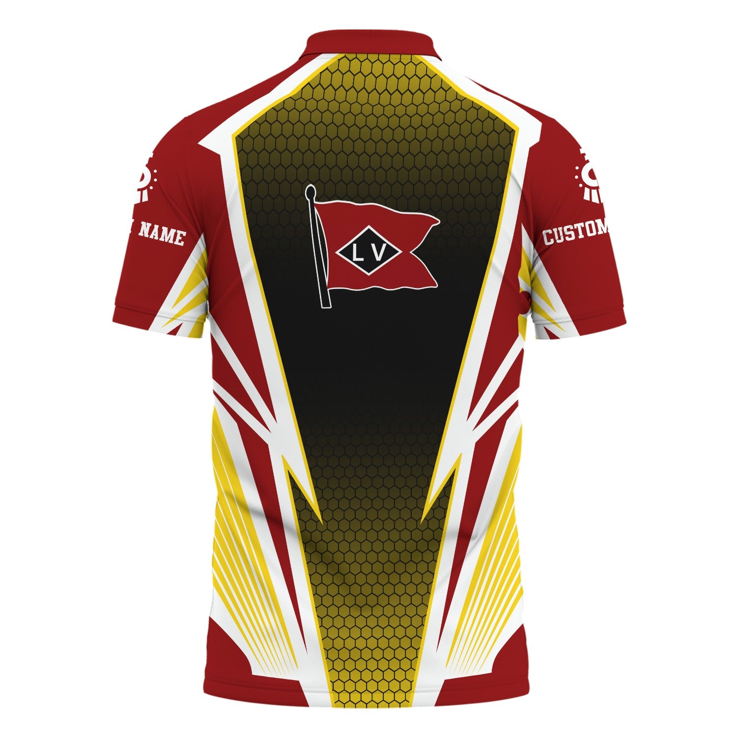 Railspirit Personalized Lehigh Valley Railroad Polo Shirt Lightning Graphic Style Shirt Gift Idea For Train Lover