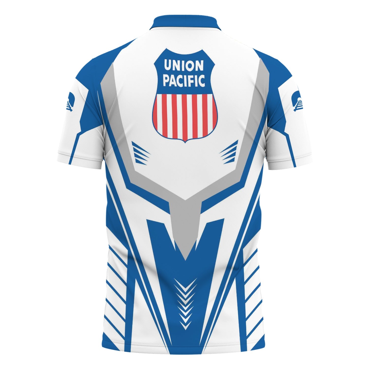 Railspirit Personalized Union Pacific Railroad Polo Shirt Workwear-Inspired with Custom Position Big Boy Train Shirt