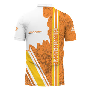 Railspirit Personalized BNSF Railway Polo Shirt All Over Printed Unisex Shirt