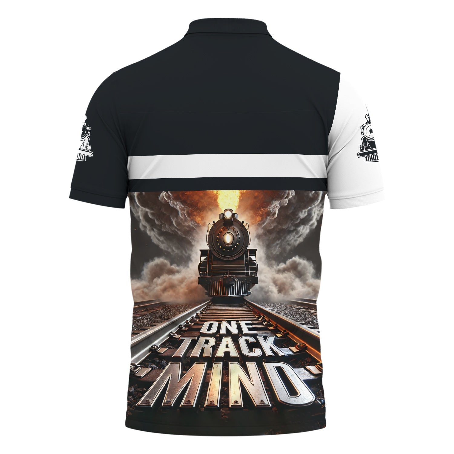 Railspirit Personalized Western Pacific Railroad Polo Shirt One Track Mind Train Printed Shirt