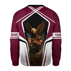 Railspirit Personalized Boston and Maine Railroad Sweatshirt American Eagle Vintage Train Shirt