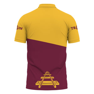 Railspirit Personalized Boston and Maine Railroad Polo Shirt One Track Mind Unisex Train Shirt Gift Idea For Train Lover