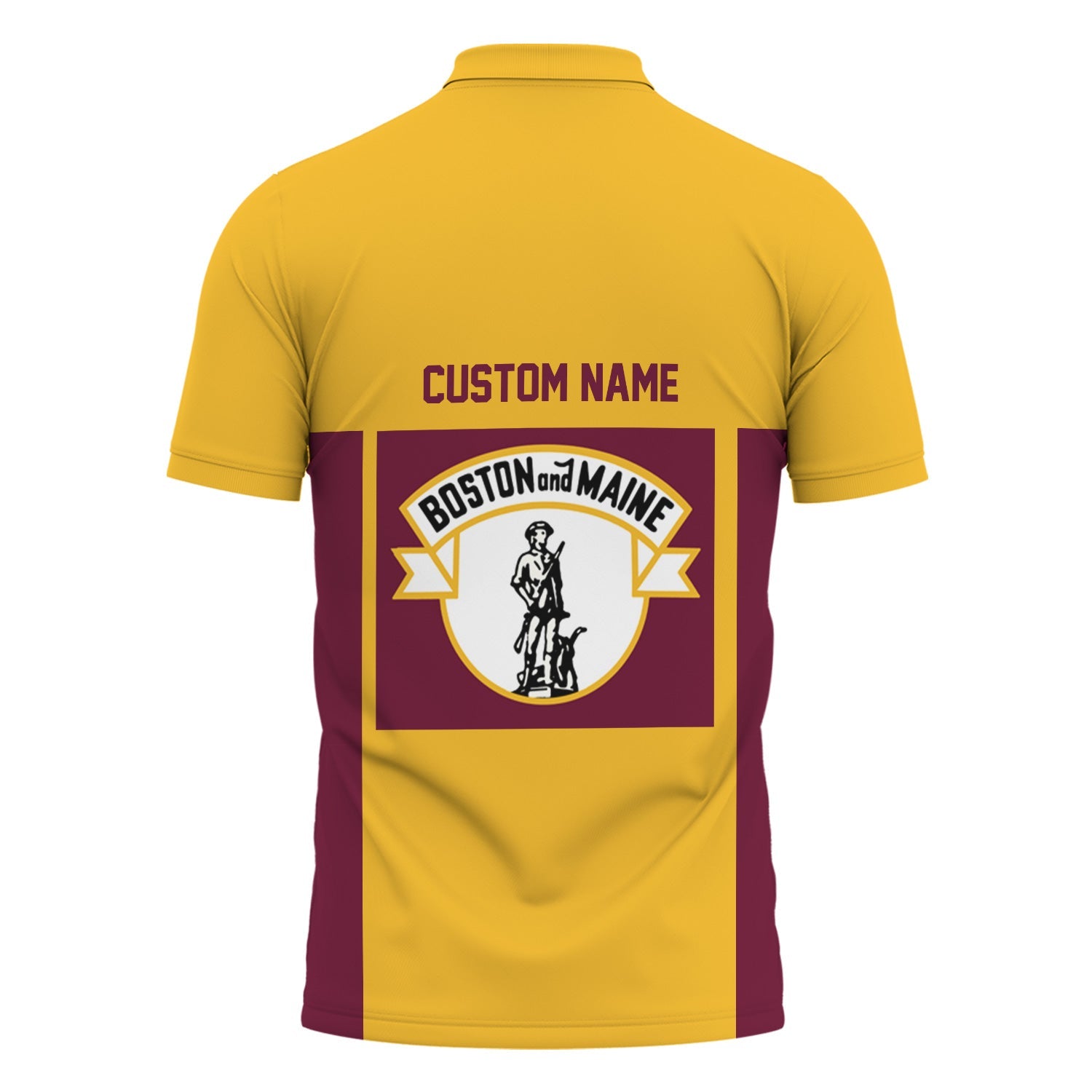 Railspirit Custom Name Boston and Maine Railroad Polo Shirt Yes I Need All Those Train Printed Shirt