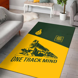Railspirit Personalized New York, New Haven and Hartford Railroad Area Rug One Track Mind New Haven Railroad Train Rug Gift Idea For Train Lover