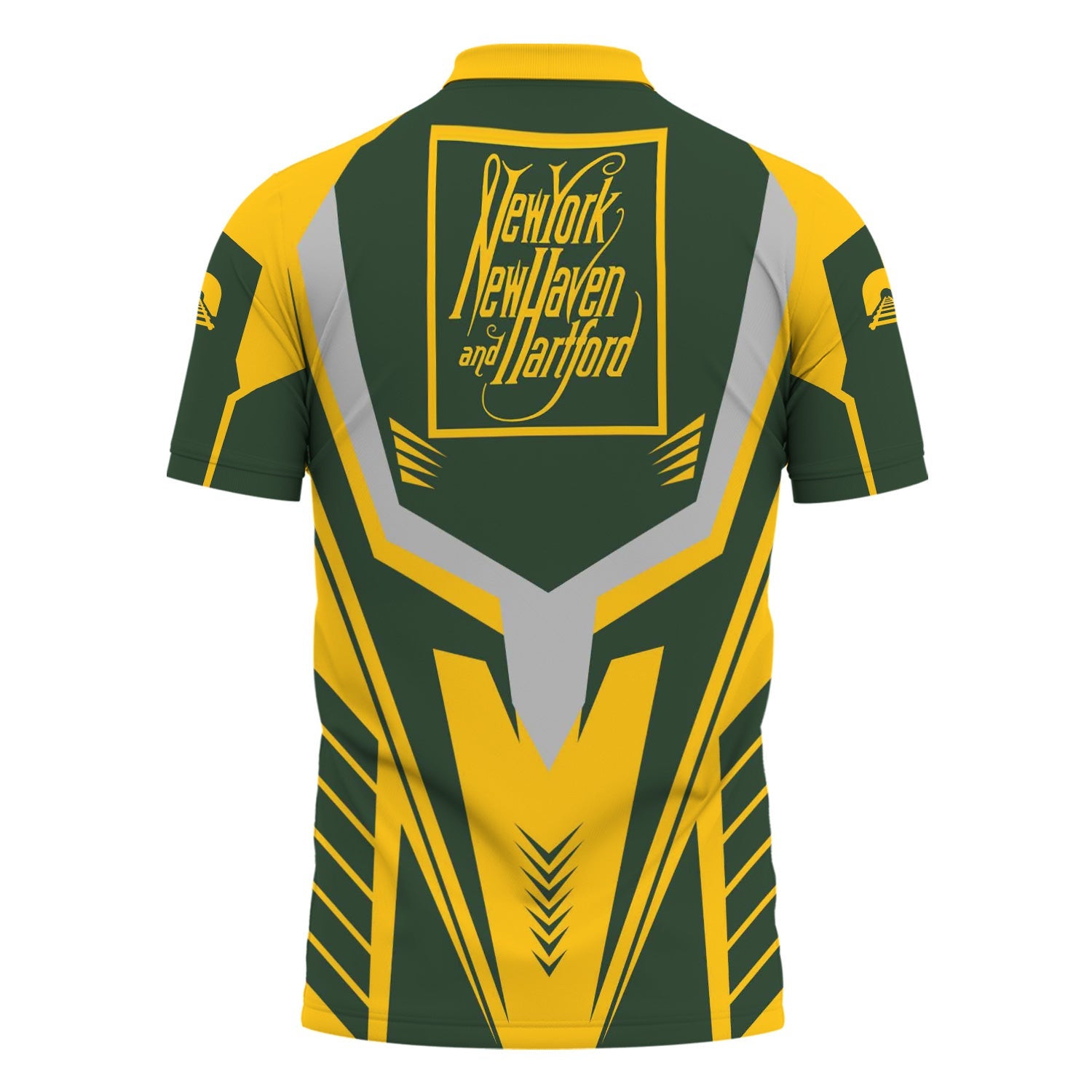 Railspirit Personalized New York, New Haven and Hartford Railroad Polo Shirt Workwear-Inspired with Custom Position New Haven Railroad Train Shirt