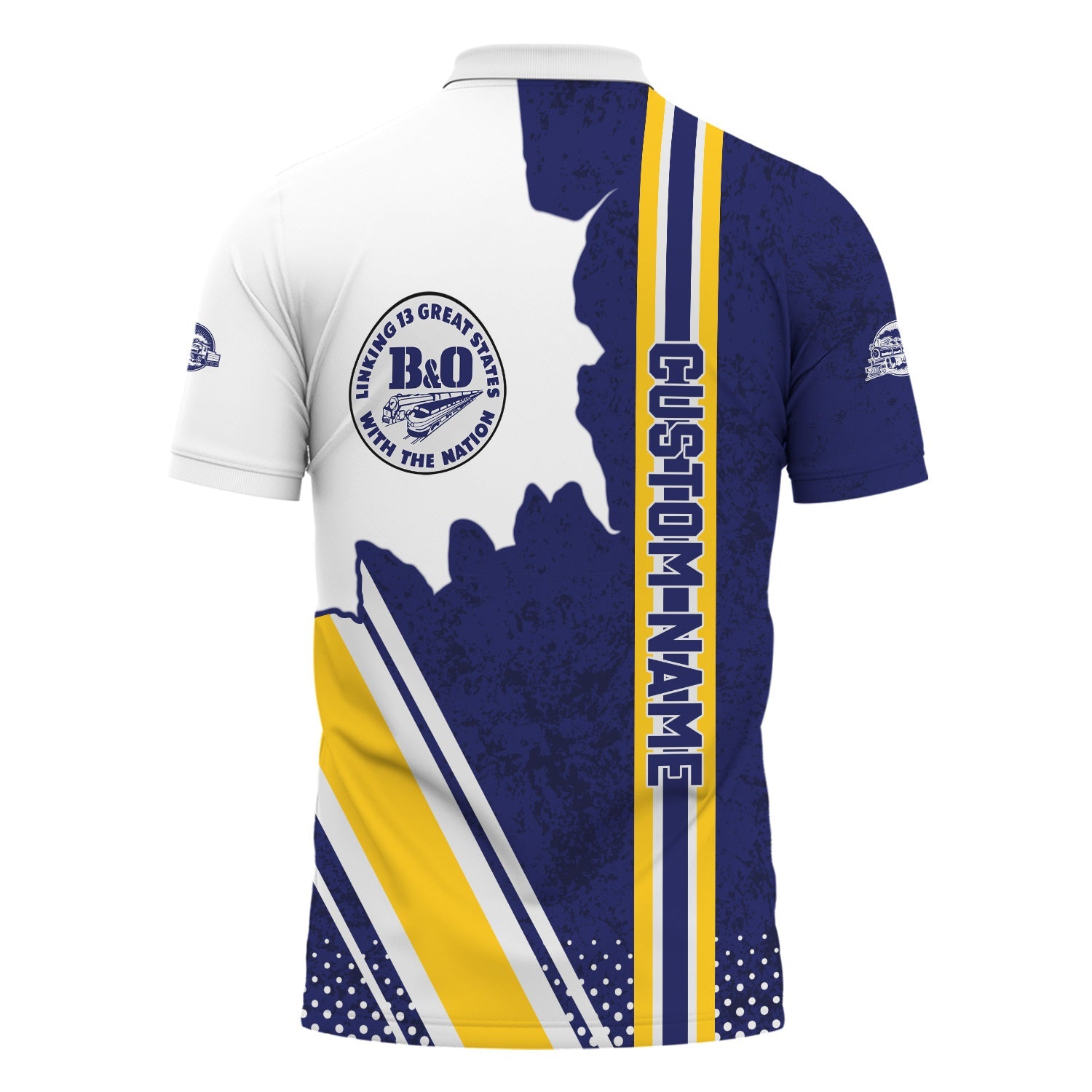 Railspirit Personalized B&O Great States Railroad Polo Shirt All Over Printed Unisex Shirt