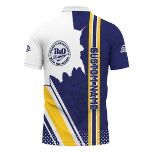 Railspirit Personalized B&O Great States Railroad Polo Shirt All Over Printed Unisex Shirt