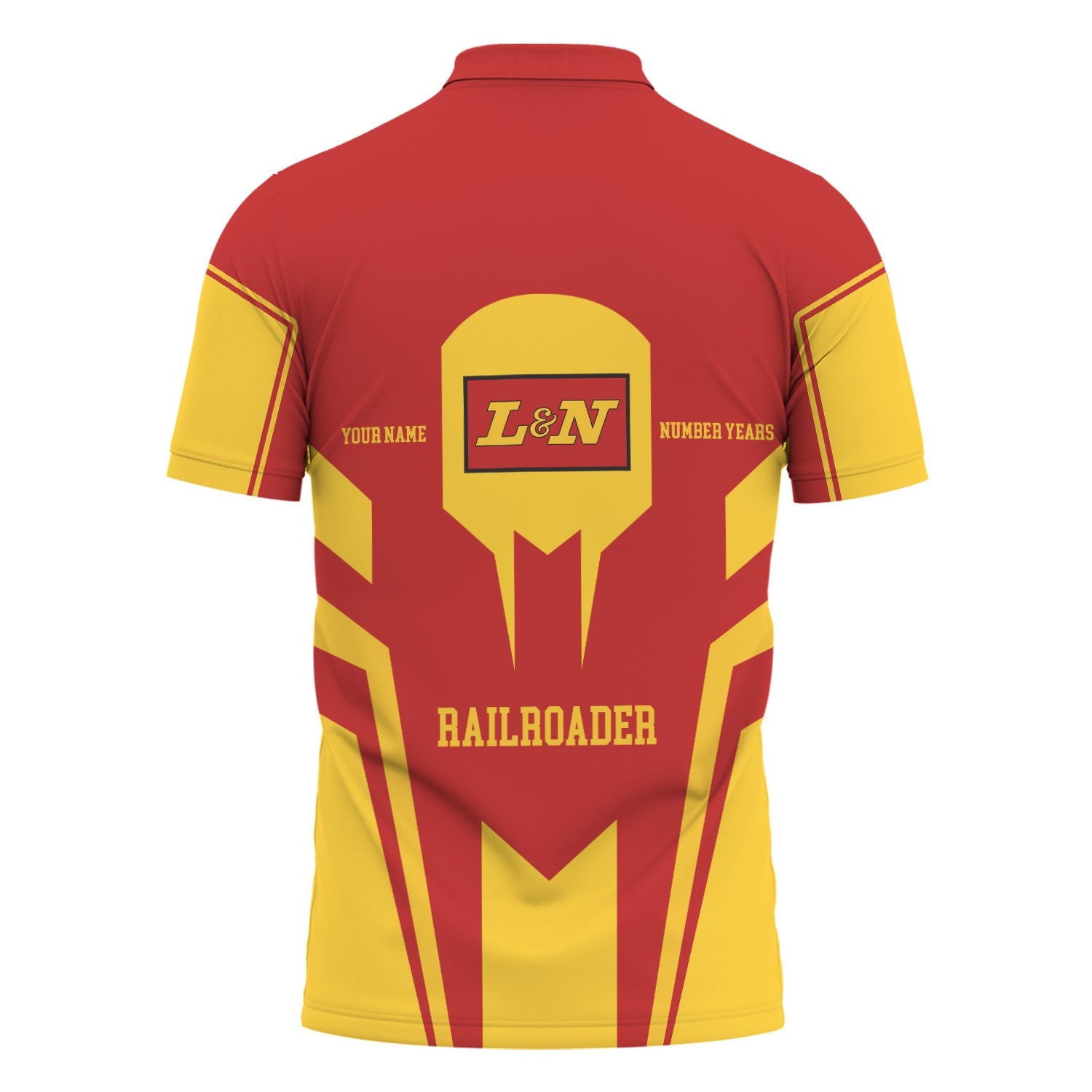 Railspirit Personalized Louisville and Nashville Railroad Polo Shirt Custom Year Railroader L&N Shirt Gift Idea For Train Lover