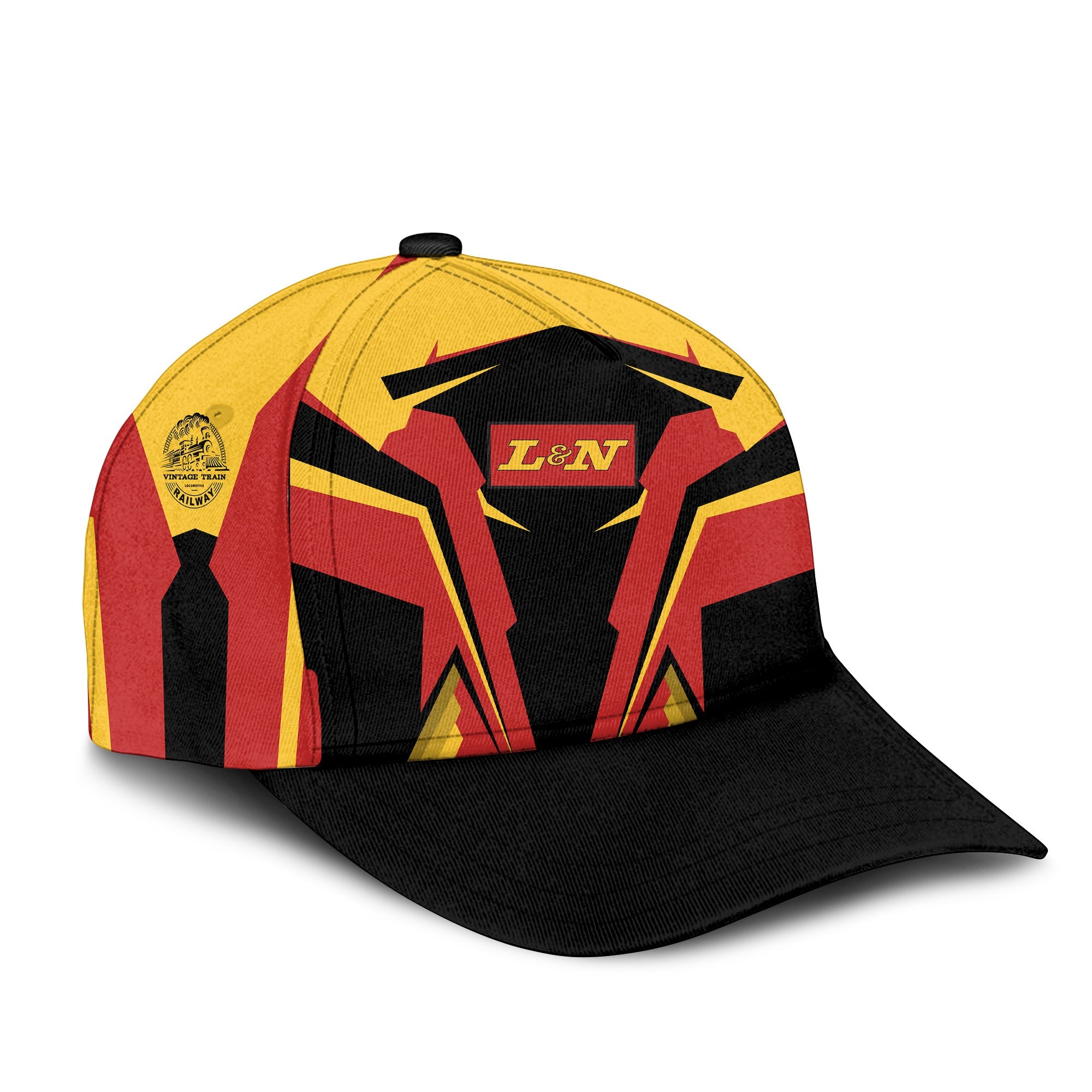 Railspirit Louisville and Nashville Railroad Classic Cap Strong Line Style L&N Cap All Over Print