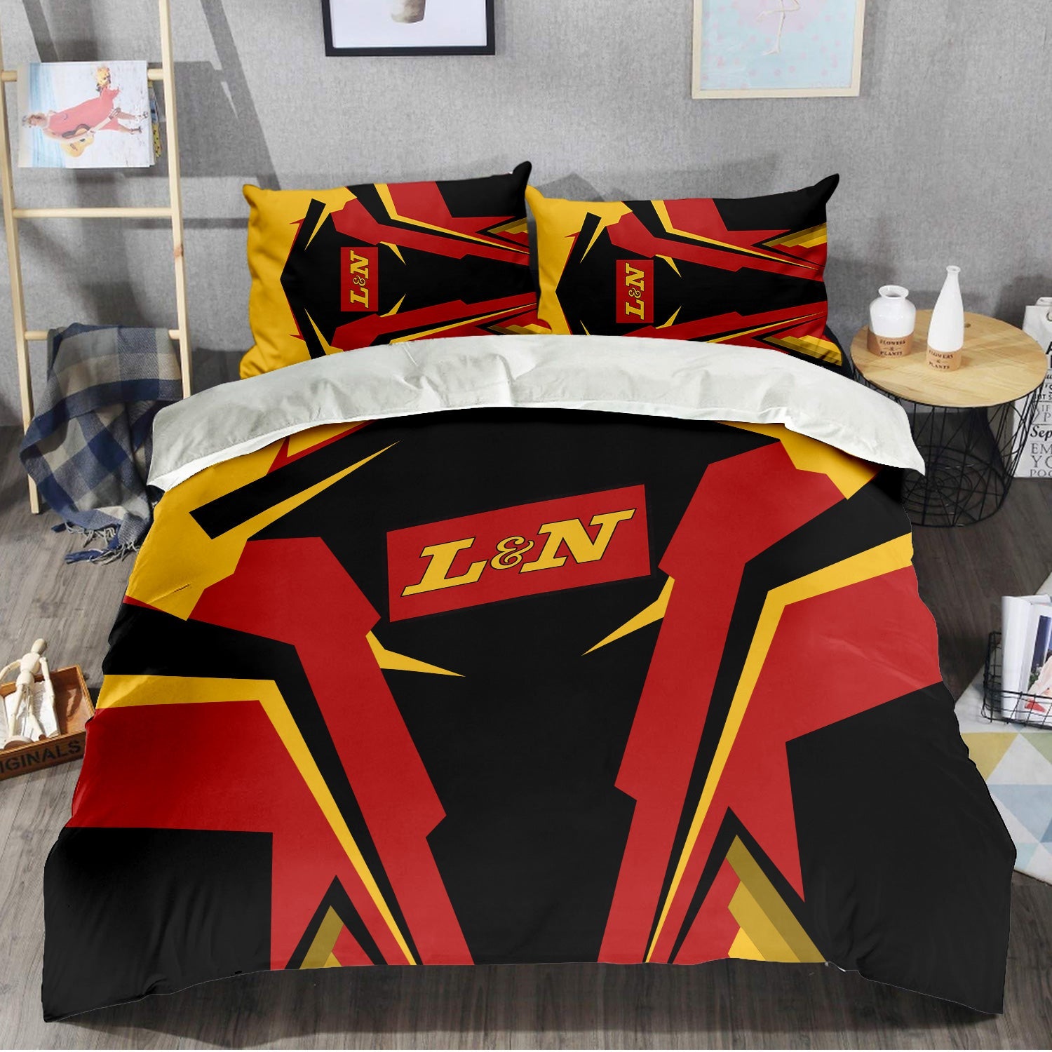 Railspirit Louisville and Nashville Railroad Bedding Set Strong Line Style L&N Bedding Set All Over Print