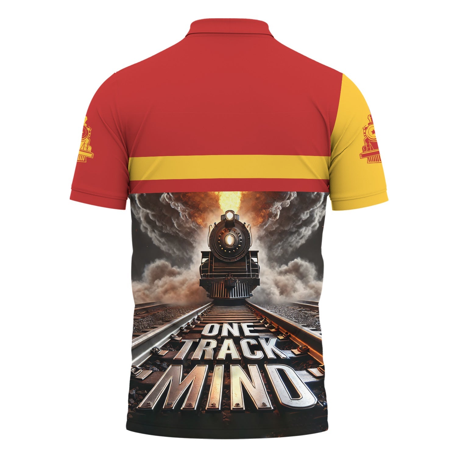 Railspirit Personalized Louisville and Nashville Railroad Polo Shirt One Track Mind L&N Train Printed Shirt