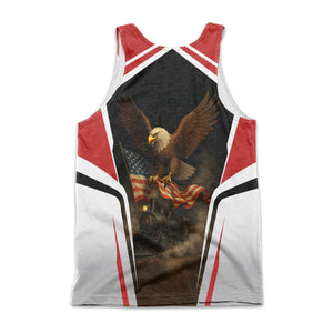 Railspirit Personalized Louisville and Nashville Railroad Men Tank Top American Eagle Vintage Train L&N Shirt