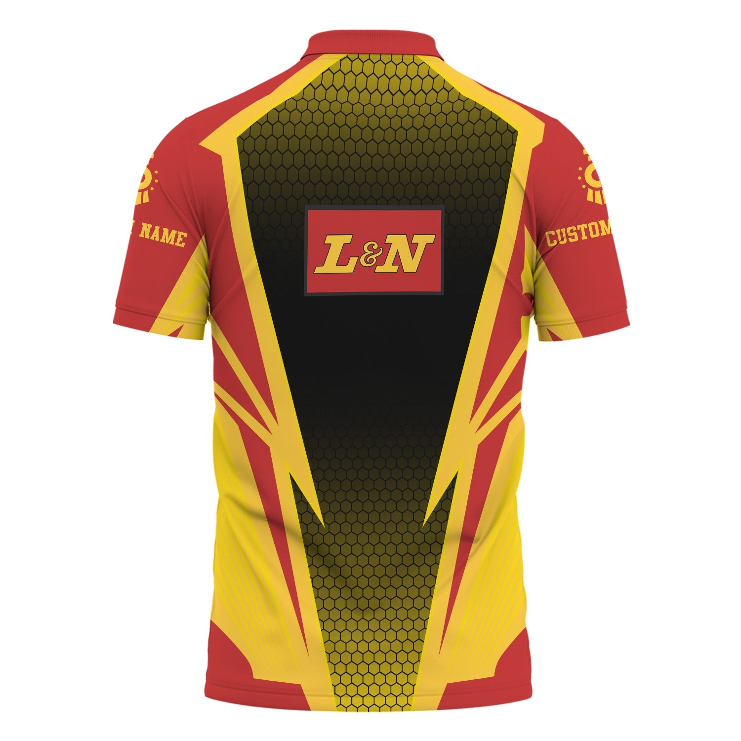 Railspirit Personalized Louisville and Nashville Railroad Polo Shirt Lightning Graphic Style L&N Shirt Gift Idea For Train Lover