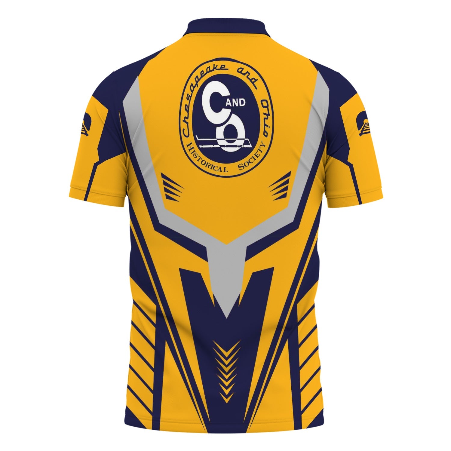 Railspirit Personalized Chesapeake and Ohio Railway Polo Shirt Workwear-Inspired with Custom Position C&O Train Shirt