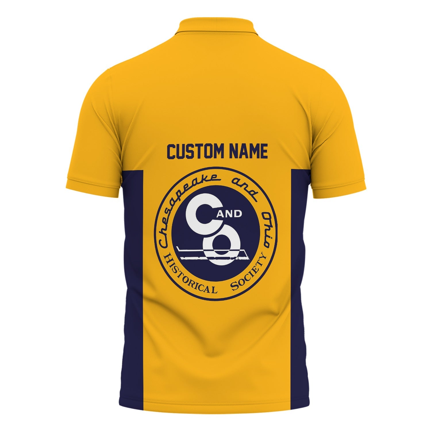 Railspirit Custom Name Chesapeake and Ohio Railway Polo Shirt Yes I Need All Those Train C&O Printed Shirt