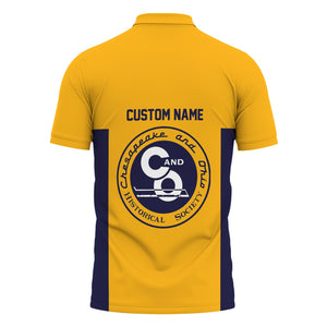 Railspirit Custom Name Chesapeake and Ohio Railway Polo Shirt Yes I Need All Those Train C&O Printed Shirt