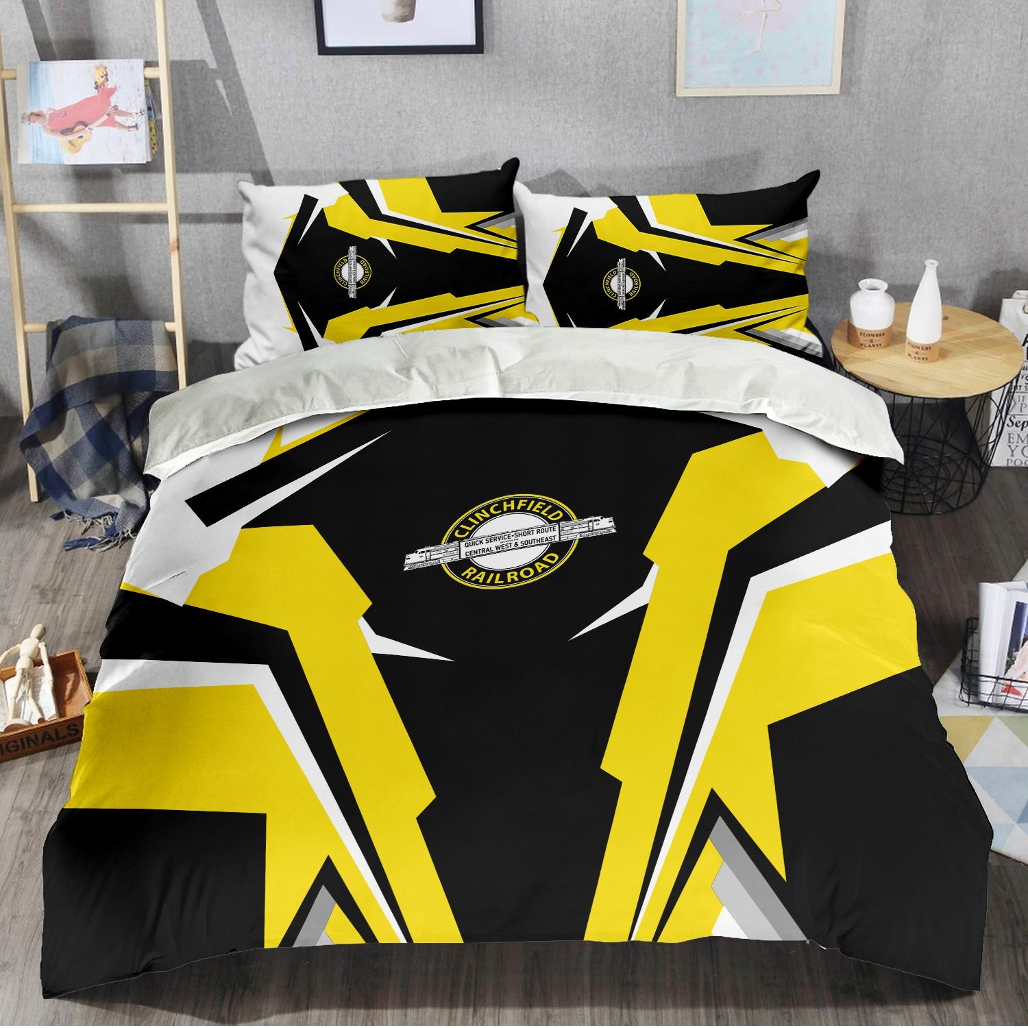 Railspirit Clinchfield Railroad Bedding Set Strong Line Style Bedding Set All Over Print