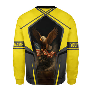 Railspirit Personalized Clinchfield Railroad Sweatshirt American Eagle Vintage Train Shirt