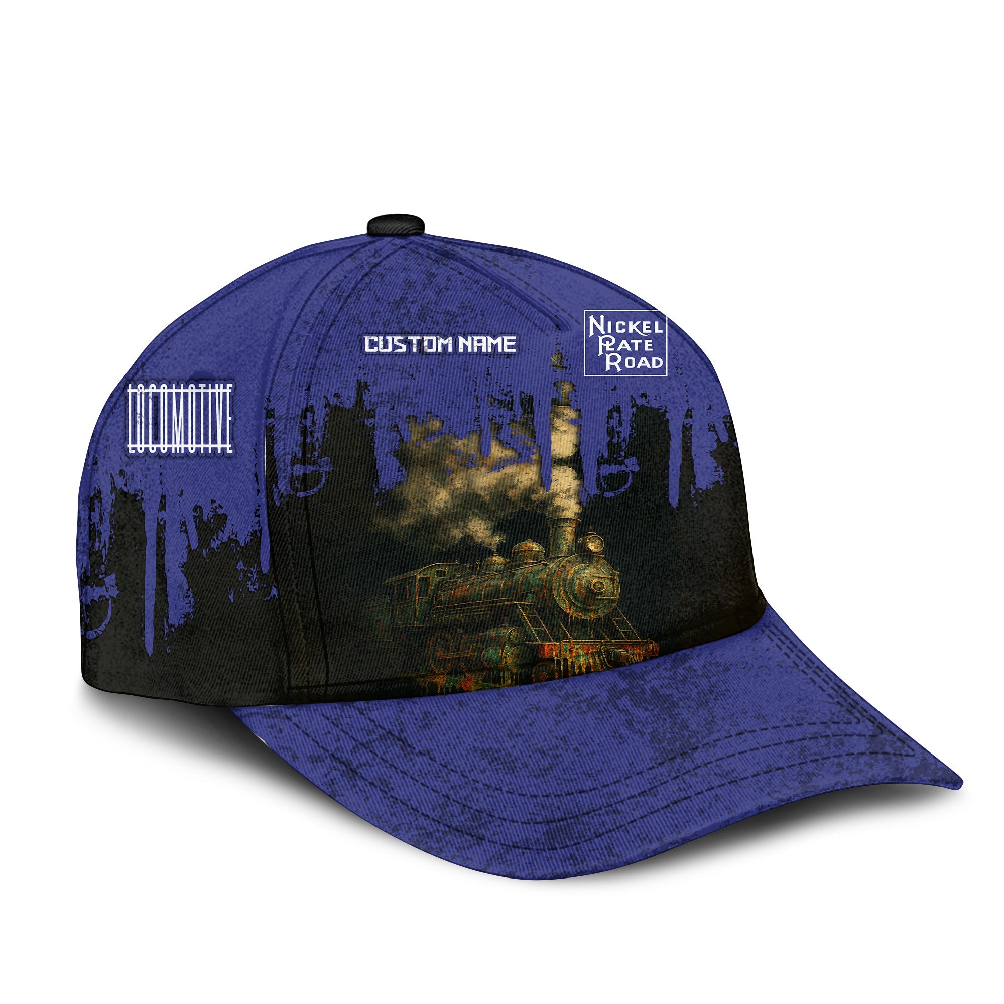 Railspirit Personalized New York, Chicago and St. Louis Railroad Classic Cap Vintage Train Art Style Nickel Plate Road Cap For Locomotive Fans