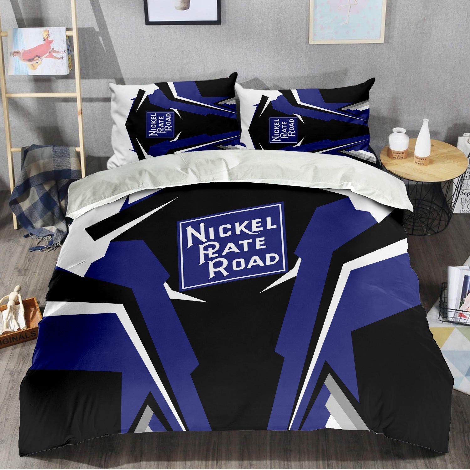 Railspirit New York, Chicago and St. Louis Railroad Bedding Set Strong Line Style Nickel Plate Road Bedding Set All Over Print