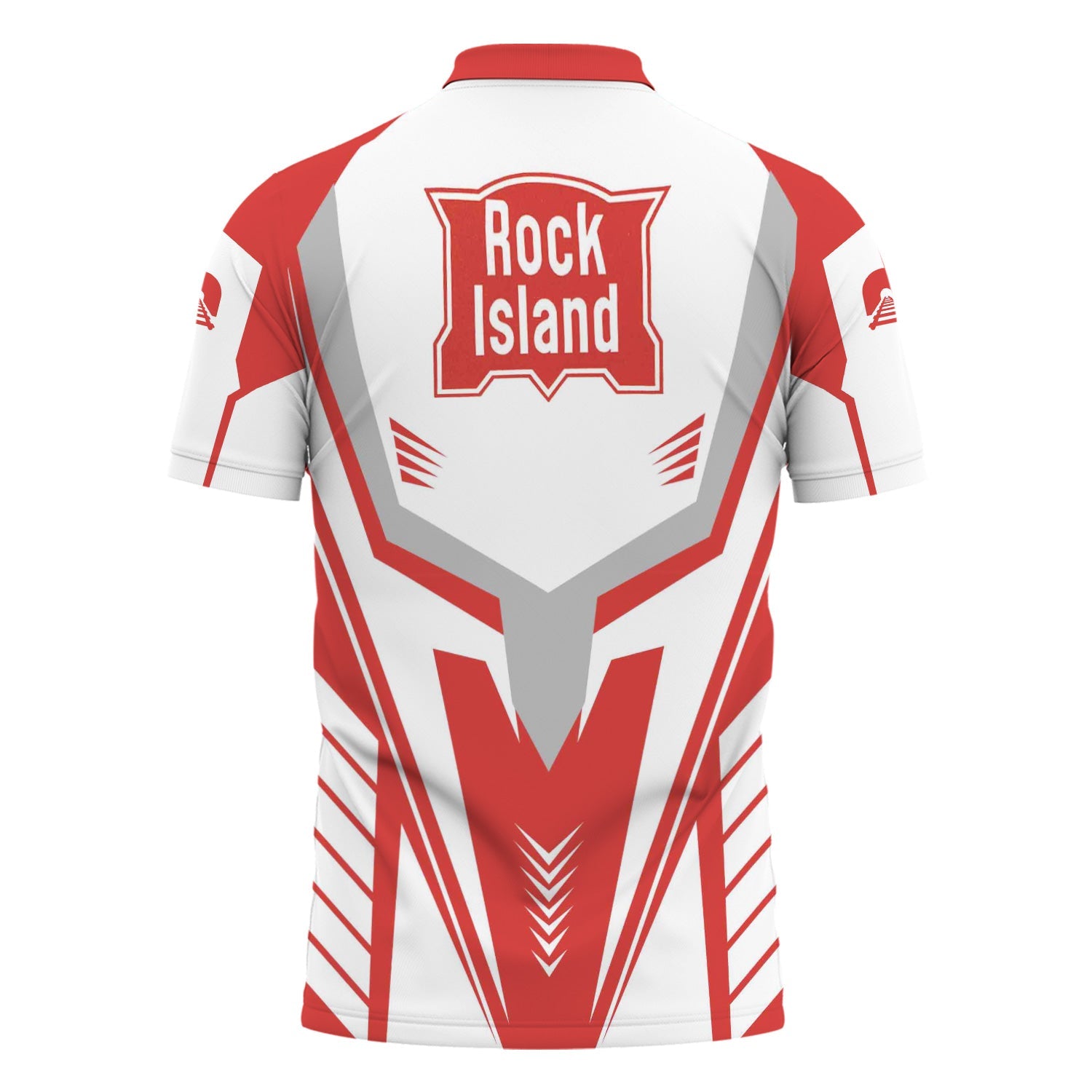 Railspirit Personalized Chicago, Rock Island and Pacific Railroad Polo Shirt Workwear-Inspired with Custom Position Rock Island Railroad Train Shirt