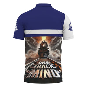 Railspirit Personalized B&O Great States Railroad Polo Shirt One Track Mind Train Printed Shirt