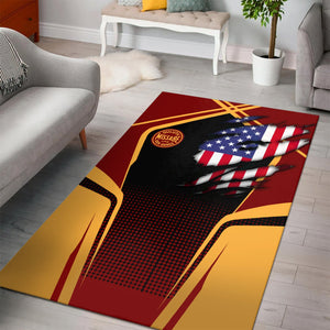 Railspirit Personalized Duluth, Missabe, & Iron Range Railroad Area Rug American Eagle Vintage Train Rug