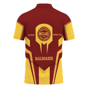 Railspirit Personalized Duluth, Missabe, & Iron Range Railroad Polo Shirt Custom Year Railroader Shirt Gift Idea For Train Lover