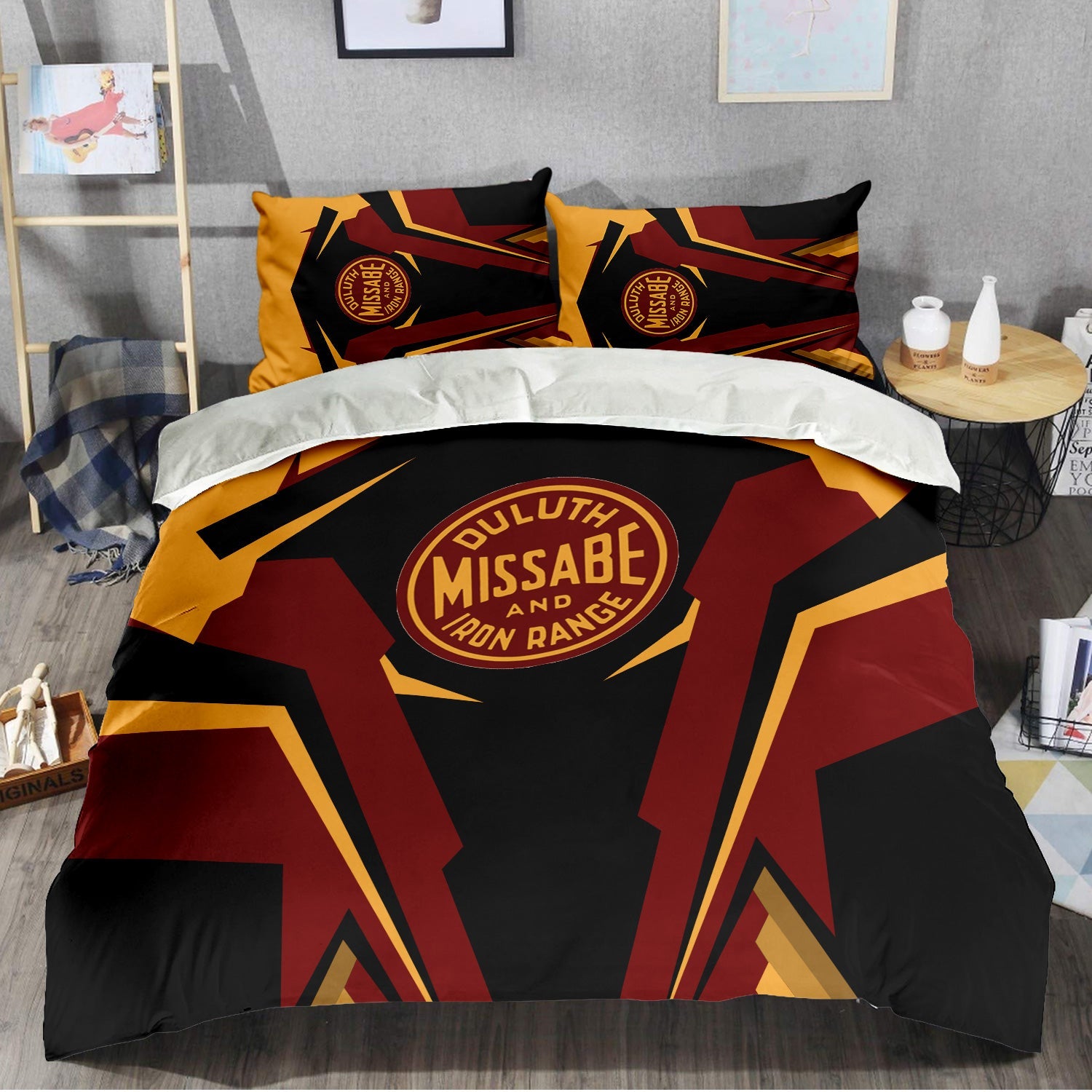 Railspirit Duluth, Missabe, & Iron Range Railroad Bedding Set Strong Line Style Bedding Set All Over Print