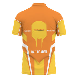 Railspirit Personalized BNSF Railway Polo Shirt Custom Year Railroader Shirt Gift Idea For Train Lover