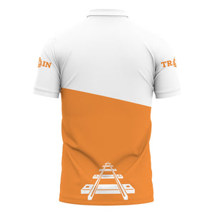 Railspirit Personalized BNSF Railway Polo Shirt One Track Mind Unisex Train Shirt Gift Idea For Train Lover