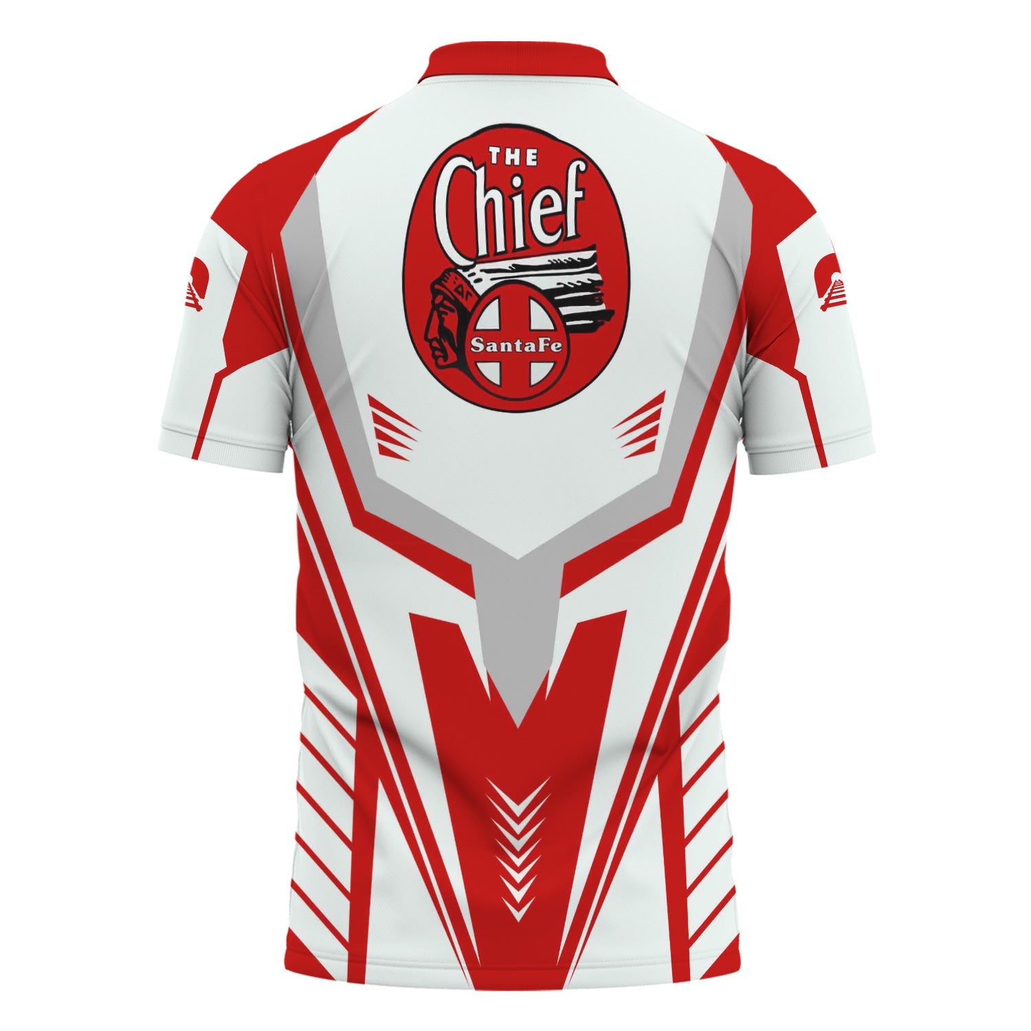 Railspirit Personalized The Chief Santa Fe Railroad Polo Shirt Workwear-Inspired with Custom Position Train Shirt