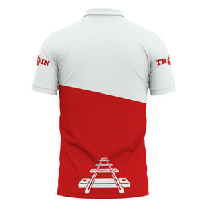 Railspirit Personalized The Chief Santa Fe Railroad Polo Shirt One Track Mind Unisex Train Shirt Gift Idea For Train Lover