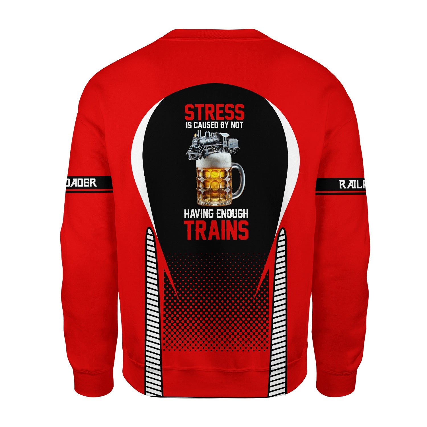 Railspirit Personalized Katy Railroad Sweatshirt Stress Is Caused By Not Having Enough Trains Shirt All Over Print Shirt
