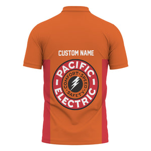 Railspirit Custom Name Pacific Electric Railroad Polo Shirt Yes I Need All Those Train Printed Shirt