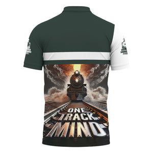 Railspirit Personalized Youngstown & Southern Railroad Polo Shirt One Track Mind Train Printed Shirt