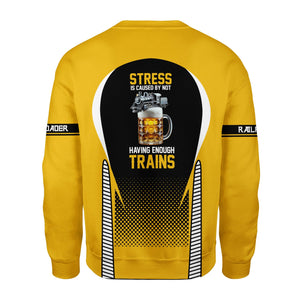 Railspirit Personalized Richmond, Fredericksburg And Potomac Railroad Sweatshirt Stress Is Caused By Not Having Enough Trains Shirt All Over Print Shirt