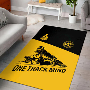 Railspirit Personalized Richmond, Fredericksburg And Potomac Railroad Area Rug One Track Mind Train Rug Gift Idea For Train Lover