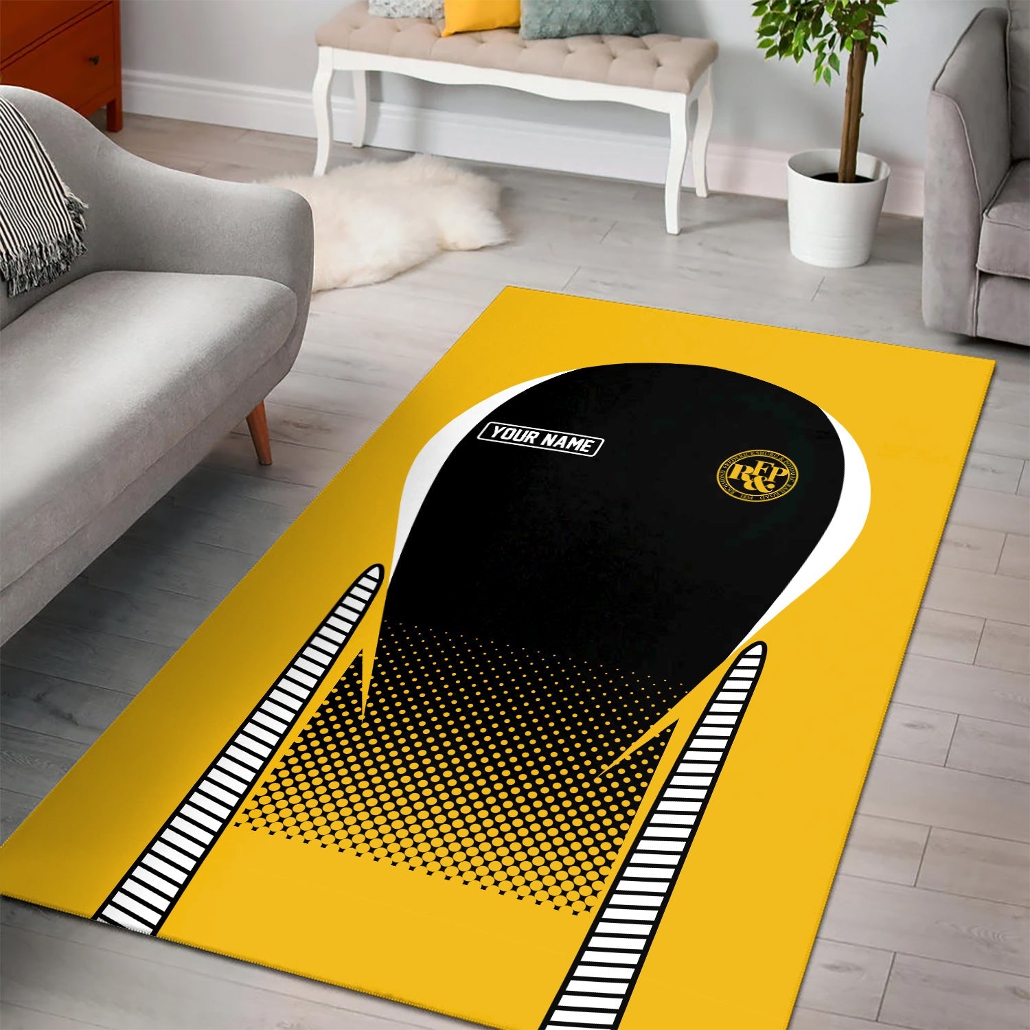 Railspirit Personalized Richmond, Fredericksburg And Potomac Railroad Area Rug All Over Printed Rug