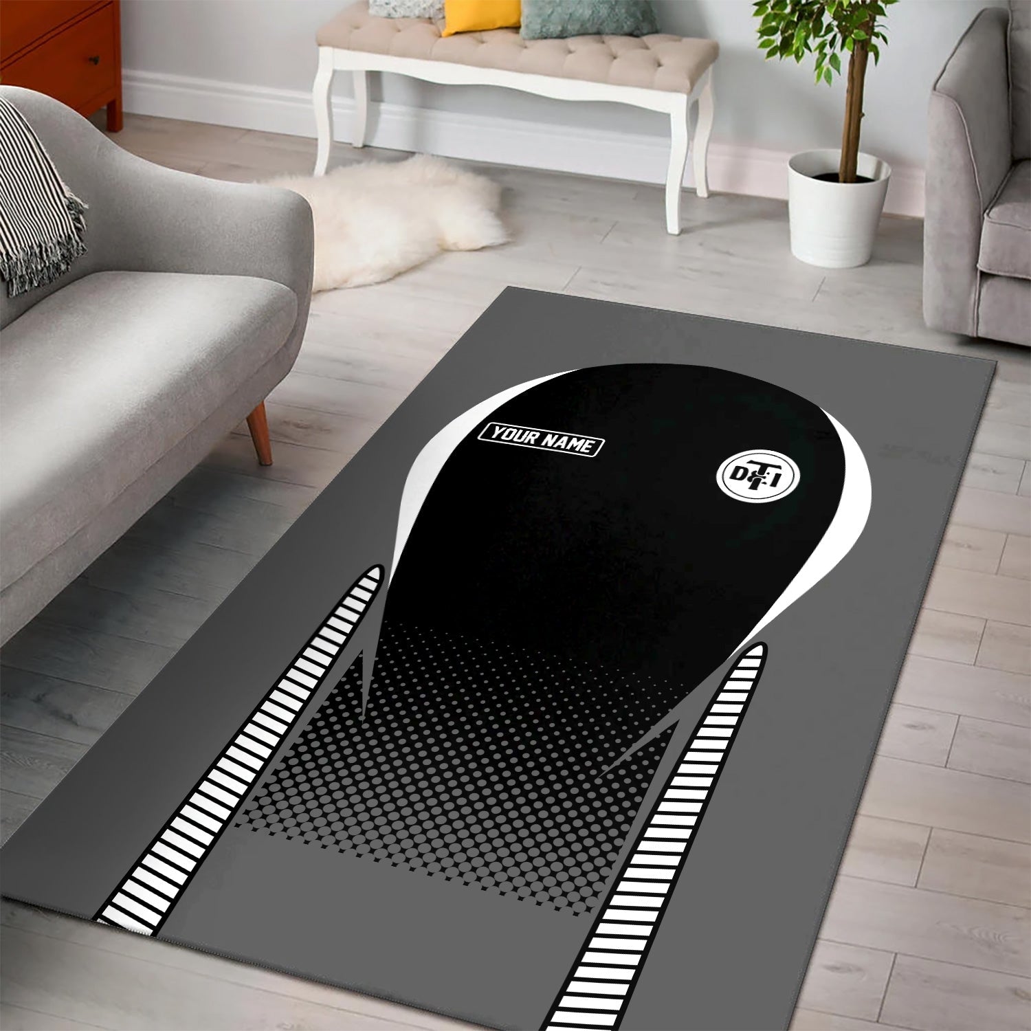 Railspirit Personalized Detroit Toledo And Ironton Railroad Area Rug All Over Printed Rug