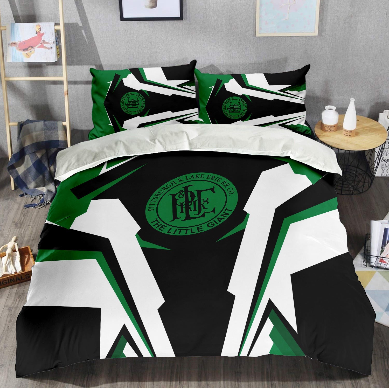 Railspirit Pittsburgh And Lake Erie Railroad Bedding Set Strong Line Style Bedding Set All Over Print