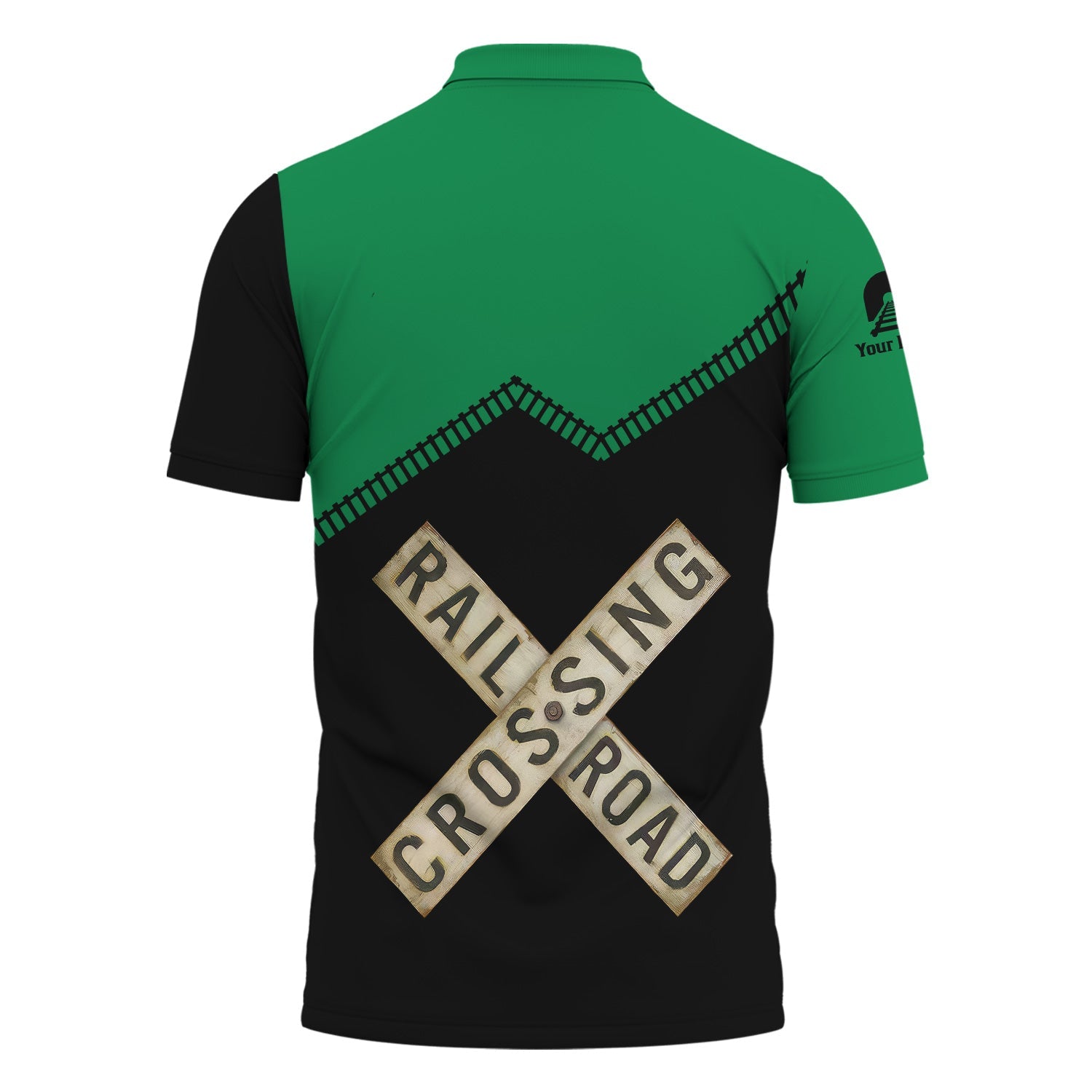 Railspirit Personalized Pittsburgh And Lake Erie Railroad Polo Shirt Railroad Crossing Printed Train Track Shirt