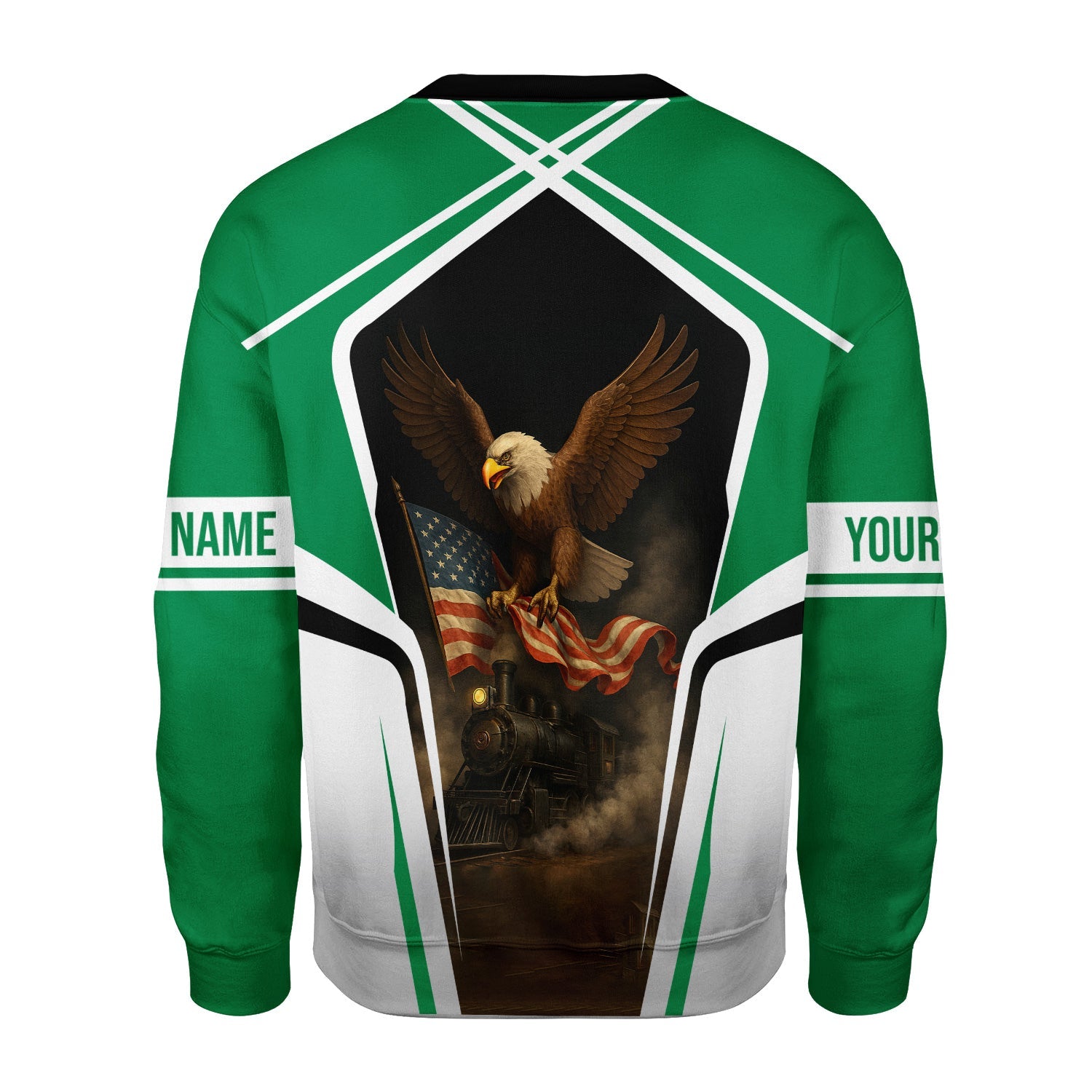 Railspirit Personalized Pittsburgh And Lake Erie Railroad Sweatshirt American Eagle Vintage Train Shirt