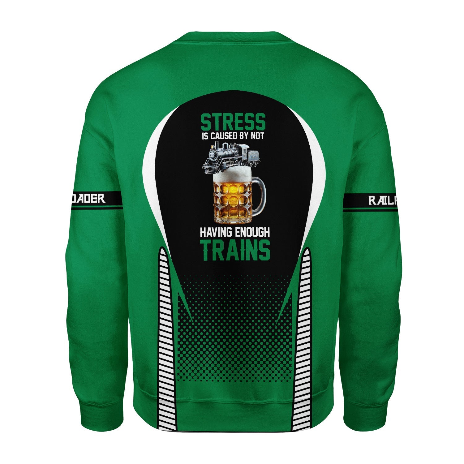 Railspirit Personalized Pittsburgh And Lake Erie Railroad Sweatshirt Stress Is Caused By Not Having Enough Trains Shirt All Over Print Shirt