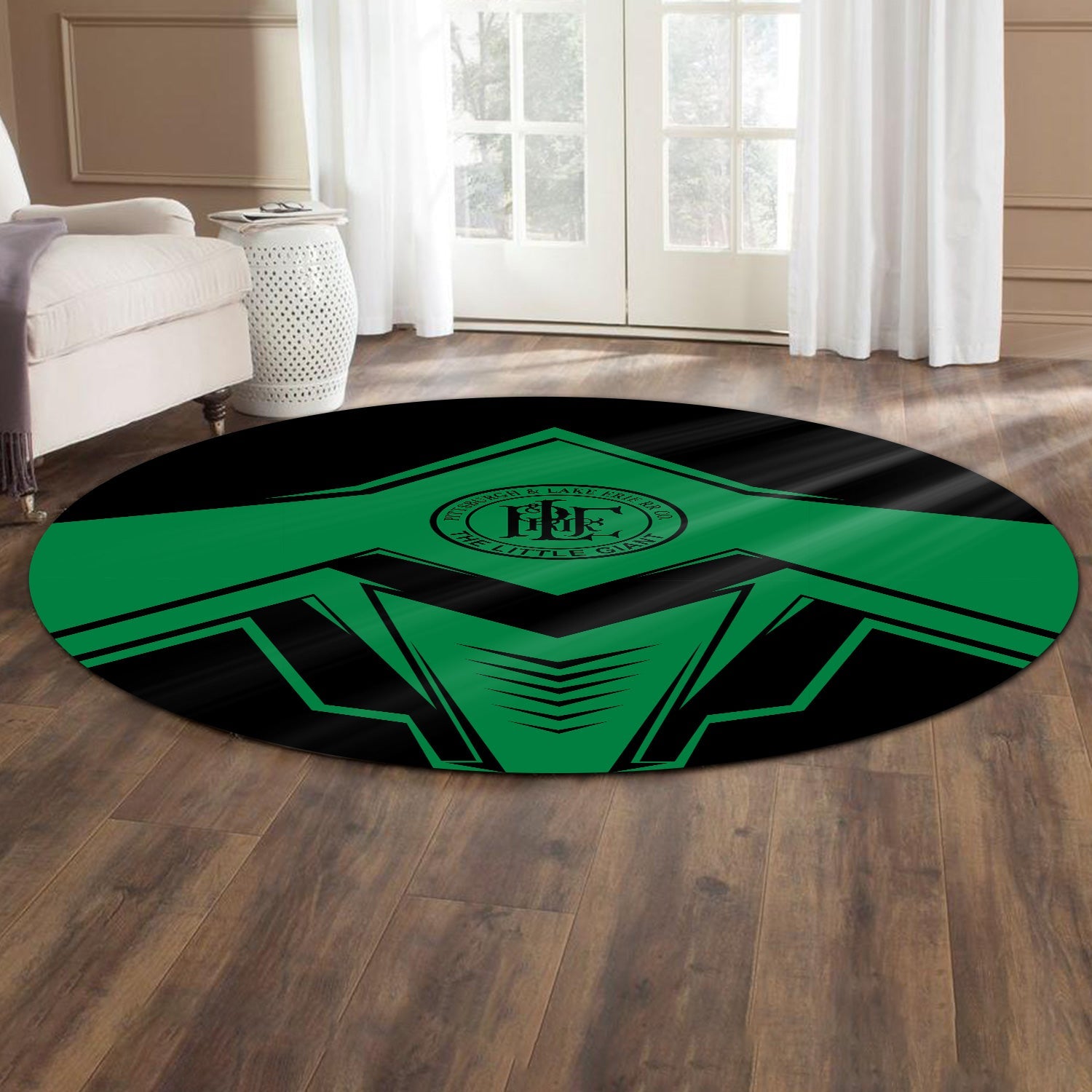 Railspirit Pittsburgh And Lake Erie Railroad Round Mat Railway Trainspotter Style Mat Gift Idea For Foamers