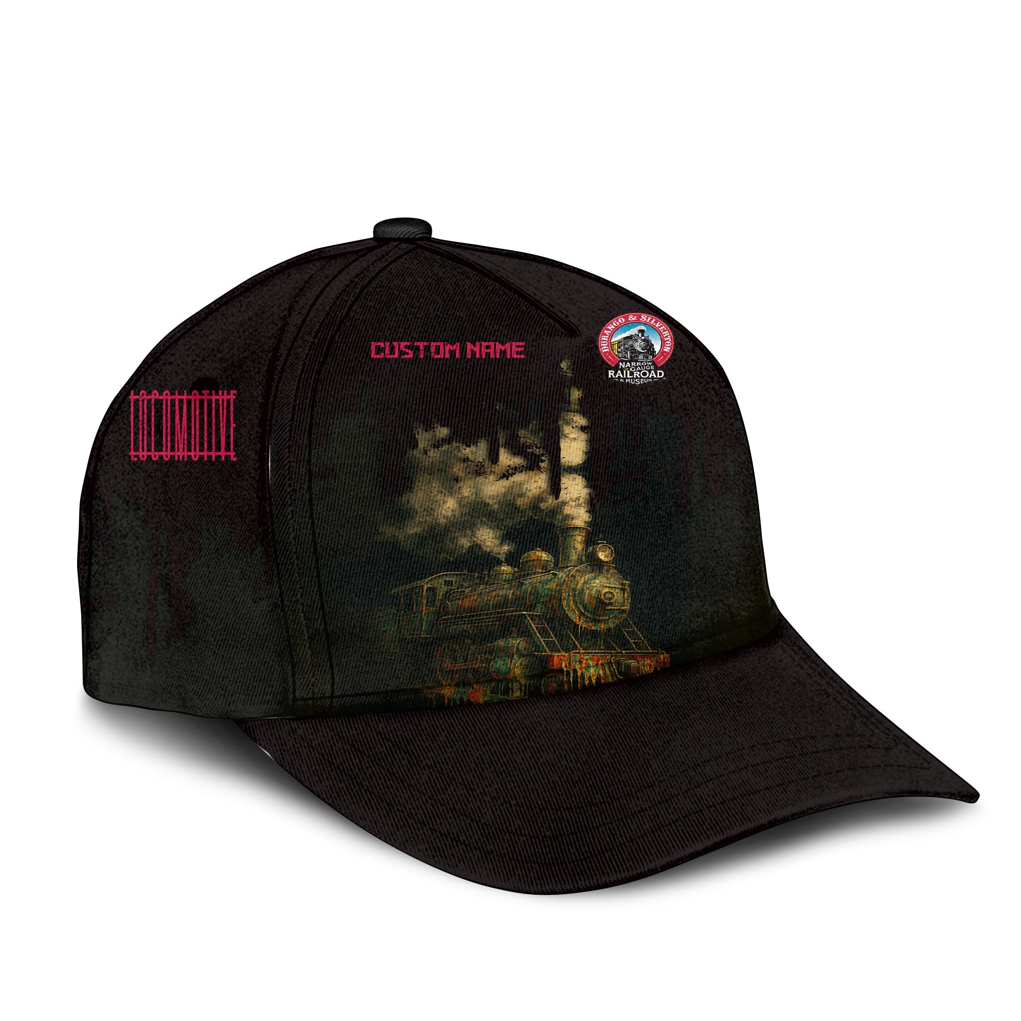 Railspirit Personalized Durango And Silverton Narrow Gauge Railroad Classic Cap Vintage Train Art Style Cap For Locomotive Fans