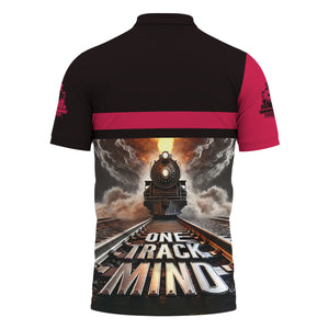 Railspirit Personalized Durango And Silverton Narrow Gauge Railroad Polo Shirt One Track Mind Train Printed Shirt